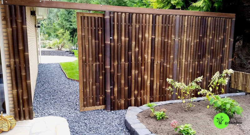 inspirace bambusový plot